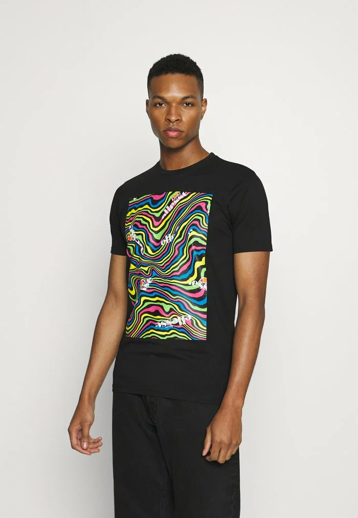 Ellesse CAMRINO TEE - T-shirt Imprimé - Black 1 Ellesse CAMRINO TEE - T-shirt Imprimé - Black