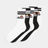 Ellesse RALLA SOCKS 5 PACK UNISEX - Chaussettes - White/black