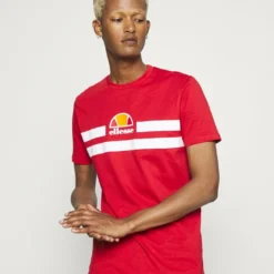 Ellesse APRELA TEE - T-shirt Imprimé - Red