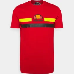 Ellesse APRELA TEE - T-shirt Imprimé - Red/black