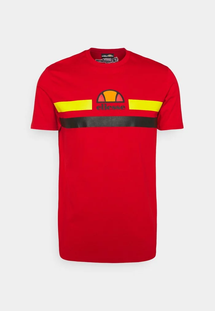 Ellesse APRELA TEE - T-shirt Imprimé - Red/black 1 Ellesse APRELA TEE - T-shirt Imprimé - Red/black