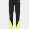 Ellesse STALO - Collants - Black/neon Yellow