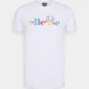 Ellesse OMORO TEE UNISEX - T-shirt Imprimé - White