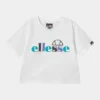 Ellesse GIANDUIA CROP - T-shirt Imprimé - White