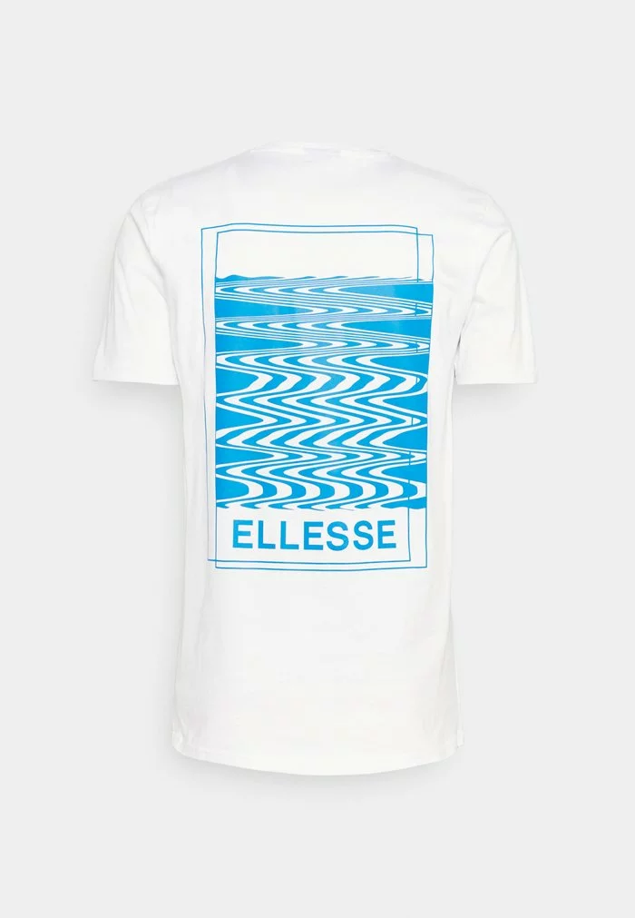 Ellesse VENTO TEE - T-shirt Imprimé - White/blue 2 Ellesse VENTO TEE - T-shirt Imprimé - White/blue â Image 2