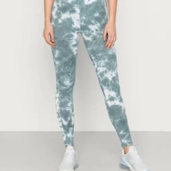Ellesse SOLOS TIE DYE - Legging - Green/white