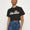 Ellesse ALBERTA - T-shirt Imprimé - Black
