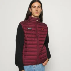 Ellesse BARDY GILET - Veste Sans Manches - Burgundy -Ellesse Elegant Boutique 256d08f2d5e84e978347ad03b8cb2b38