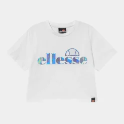 Ellesse JORDALLA CROP TEE - T-shirt Imprimé - White