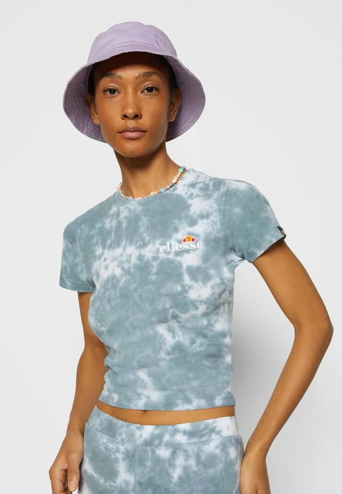 Ellesse VIKINS TIE DYE CROP - T-shirt Imprimé - Green/white 6 Ellesse VIKINS TIE DYE CROP - T-shirt Imprimé - Green/white – Image 6