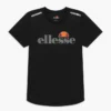 Ellesse SANDON PERFORMANCE TEE - T-shirt Imprimé - Black