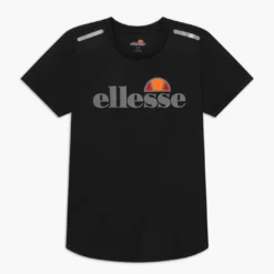 Ellesse SANDON PERFORMANCE TEE - T-shirt Imprimé - Black