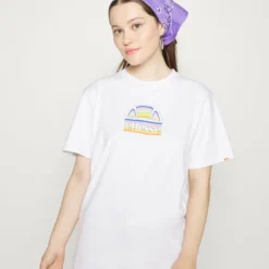 Ellesse TARDI TEE - T-shirt Imprimé - White