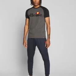 Ellesse PIAVE - T-shirt Imprimé - Dark Grey Marl -Ellesse Elegant Boutique 399ed13ec8274a68a077c3fe1b262606