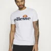 Ellesse PRADO - T-shirt Imprimé - White Marl