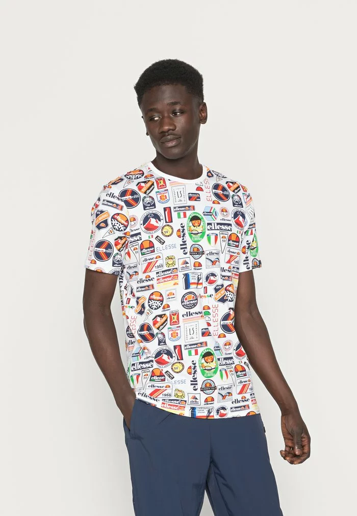 Ellesse HIRA - T-shirt Imprimé - White 1 Ellesse HIRA - T-shirt Imprimé - White