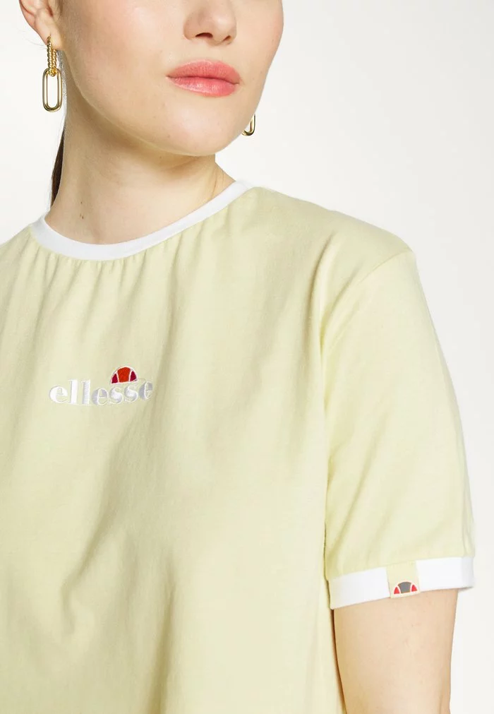 Ellesse DERLA CROP - T-shirt Basique - Light Yellow 7 Ellesse DERLA CROP - T-shirt Basique - Light Yellow – Image 7