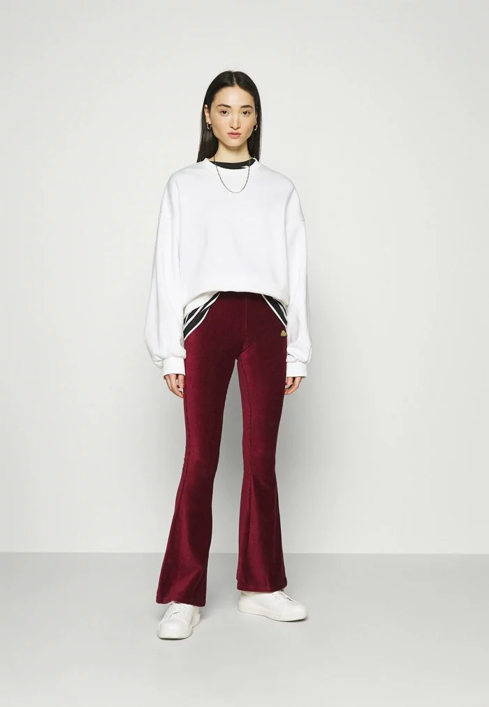 Ellesse FLORIE - Pantalon Classique - Burgundy 2 Ellesse FLORIE - Pantalon Classique - Burgundy – Image 2