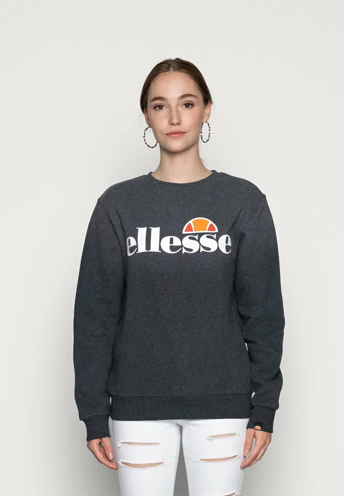 Ellesse AGATA - Sweatshirt - Dark Grey Marl 1 Ellesse AGATA - Sweatshirt - Dark Grey Marl