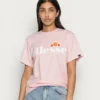 Ellesse ALBANY - T-shirt Imprimé - Light Pink