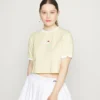 Ellesse DERLA CROP - T-shirt Basique - Light Yellow