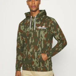 Ellesse PRIMERO CAMO HOODY - Sweatshirt - Khaki