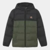 Ellesse TRANSO PADDED UNISEX - Veste D'hiver - Black/dark Green