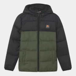 Ellesse TRANSO PADDED UNISEX - Veste D'hiver - Black/dark Green