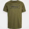 Ellesse ZOLARI - T-shirt Imprimé - Khaki