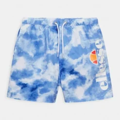 Ellesse BERVIOS SWIM SHORT - Short De Bain - Light Blue Tie Dye