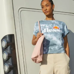 Ellesse ALBANY TIE DYE - T-shirt Imprimé - Green/white