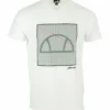 Ellesse SEBASTIAN - T-shirt Imprimé - White
