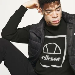 Ellesse ORION - Sweatshirt - Black -Ellesse Elegant Boutique 4a9988f9e6ef4bbfb2cb62658ea5e8ad