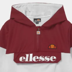 Ellesse GILLIN OH - Sweat Polaire - White/burgundy -Ellesse Elegant Boutique 4bcb22e9990e45d8908cfd93d7dd73e8