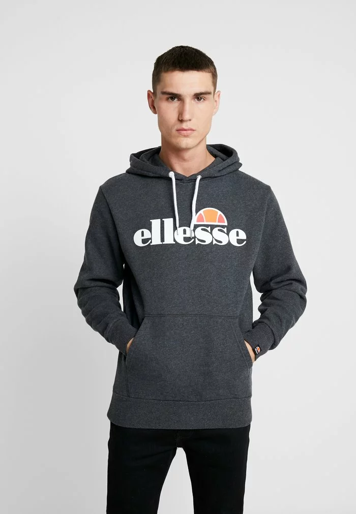 Ellesse GOTTERO - Sweat à Capuche - Dark Grey Marl 1 Ellesse GOTTERO - Sweat à Capuche - Dark Grey Marl