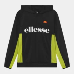 Ellesse HALF ZIP HOODY UNISEX - Sweat à Capuche - Black/green