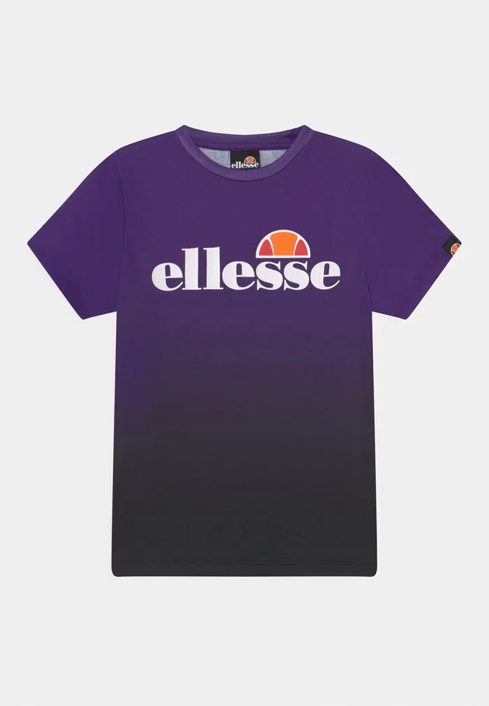 Ellesse JENA TEE - T-shirt Imprimé - Purple/black Fade 1 Ellesse JENA TEE - T-shirt Imprimé - Purple/black Fade