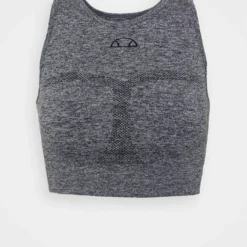 Ellesse ABLAZE CROP - T-shirt De Sport - Dark Grey Marl