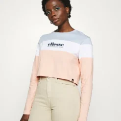 Ellesse BLOCK - T-shirt à Manches Longues - Light Pink