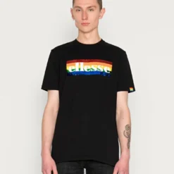Ellesse UNITY UNISEX - T-shirt Imprimé - Black