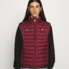 Ellesse BARDY GILET - Veste Sans Manches - Burgundy