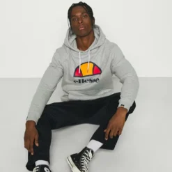 Ellesse DAHRYL OH HOODY - Sweatshirt - Grey Marl -Ellesse Elegant Boutique 635af192e03741d9ac00716997446d2d