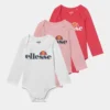 Ellesse TERESINA 3 PACK UNISEX - Body - Pink/light Pink/white