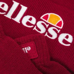Ellesse VELLY AND BUBB BEANIE AND GLOVE SET UNISEX - Gants - Burgundy -Ellesse Elegant Boutique 6aa95d08d0f94b8ab587e1813261b533