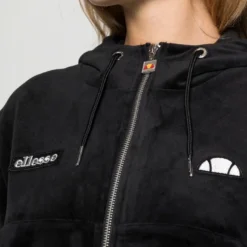 Ellesse KIRSTEN CROP HOODY - Sweat à Capuche Zippé - Black -Ellesse Elegant Boutique 6e5bf453697a4b52b094d3e49027f871