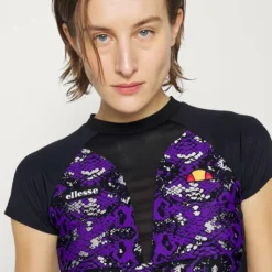 Ellesse MYCELLA TEE - T-shirt Imprimé - Black/multi-coloured -Ellesse Elegant Boutique 6f6477446fb14bc4b3f0dde8c60a42d0