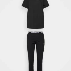 Ellesse LUCINALLA JOG PANT AND OVERSIZED TEE - Pyjama - Black