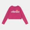 Ellesse ARENO CROP - T-shirt à Manches Longues - Pink