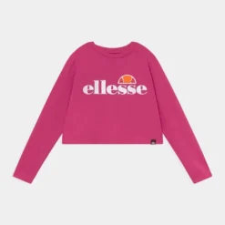 Ellesse ARENO CROP - T-shirt à Manches Longues - Pink