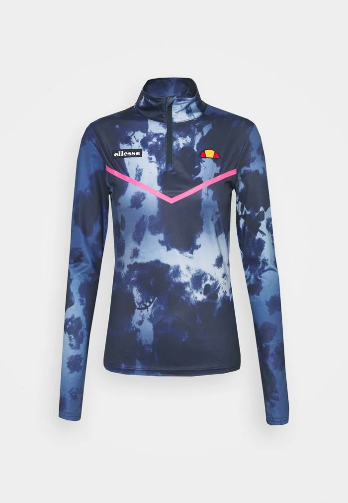 Ellesse FREILO ZIP - T-shirt à Manches Longues - Navy 1 Ellesse FREILO ZIP - T-shirt à Manches Longues - Navy